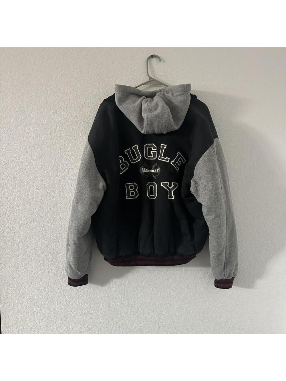 Bugle Boy Men's Grey and Black Jacket